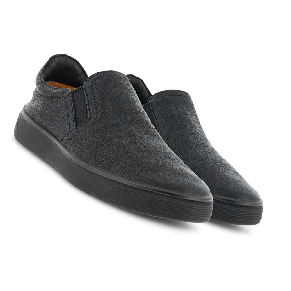 Ecco Street Tray Retro Slip-on Casual Skor Herr Svarta | SE 499ILH